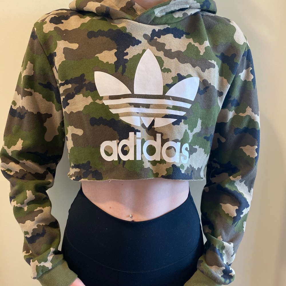 adidas cropped hoodie